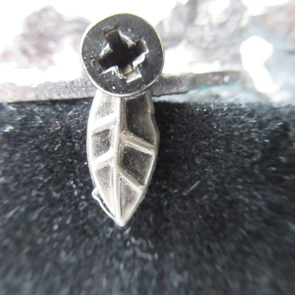 Enamel Floral Leaf Rhinestone Pink Flowers Small Picture Frame - Picture 9 of 9